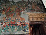 Lo Manthang Thubchen 04-1 Entrance Left Of Door Painting Of Buddha